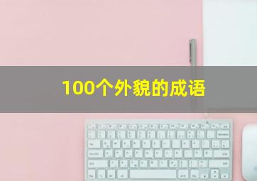 100个外貌的成语