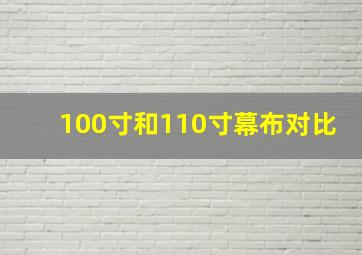 100寸和110寸幕布对比