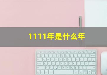 1111年是什么年