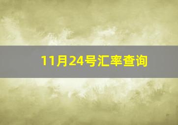 11月24号汇率查询