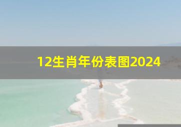 12生肖年份表图2024