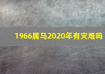 1966属马2020年有灾难吗