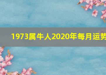 1973属牛人2020年每月运势