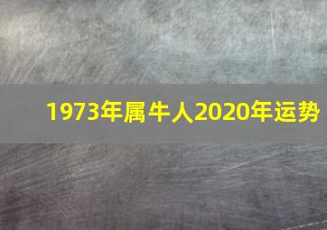 1973年属牛人2020年运势