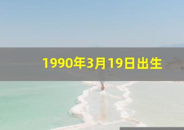 1990年3月19日出生