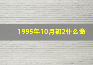 1995年10月初2什么命