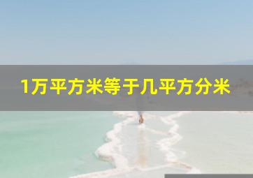 1万平方米等于几平方分米