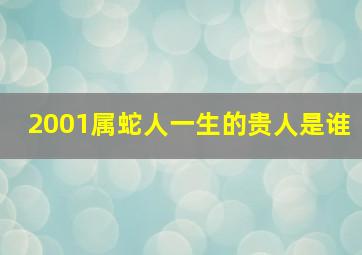 2001属蛇人一生的贵人是谁