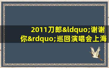 2011刀郎“谢谢你”巡回演唱会上海站