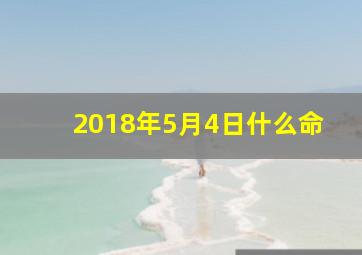 2018年5月4日什么命