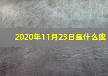 2020年11月23日是什么座