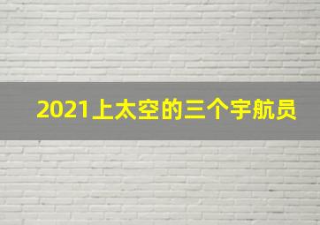 2021上太空的三个宇航员