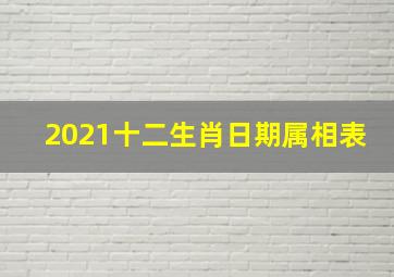 2021十二生肖日期属相表