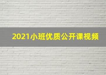 2021小班优质公开课视频