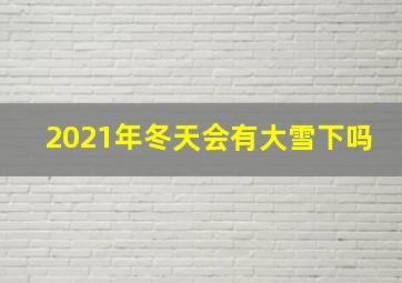 2021年冬天会有大雪下吗