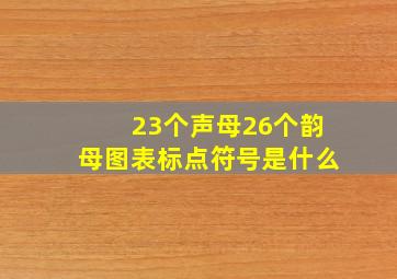 23个声母26个韵母图表标点符号是什么