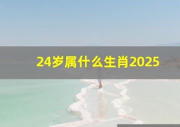 24岁属什么生肖2025