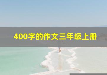 400字的作文三年级上册