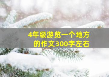 4年级游览一个地方的作文300字左右