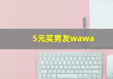 5元买男友wawa