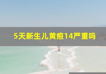 5天新生儿黄疸14严重吗