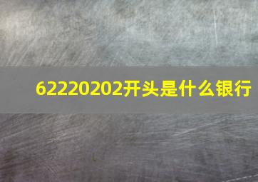 62220202开头是什么银行