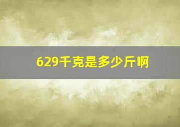 629千克是多少斤啊