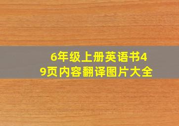 6年级上册英语书49页内容翻译图片大全