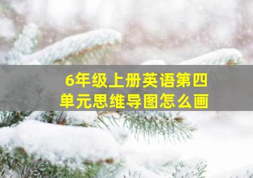 6年级上册英语第四单元思维导图怎么画