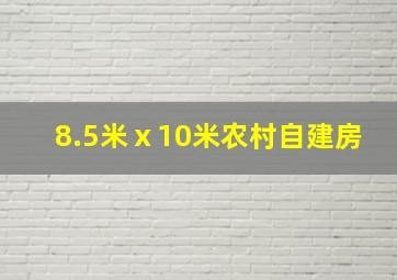 8.5米ⅹ10米农村自建房