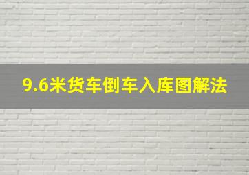 9.6米货车倒车入库图解法