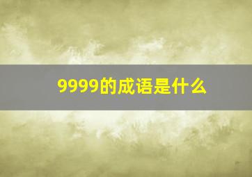 9999的成语是什么