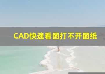 CAD快速看图打不开图纸