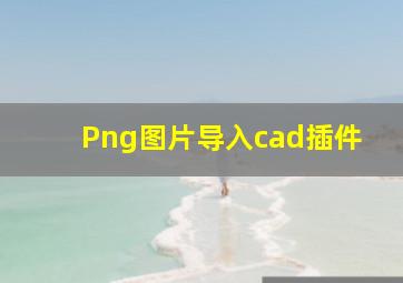 Png图片导入cad插件