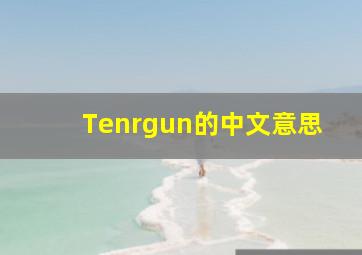 Tenrgun的中文意思