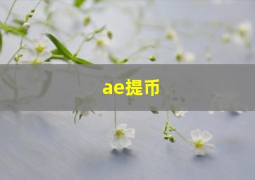 ae提币