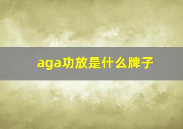 aga功放是什么牌子