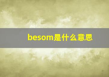 besom是什么意思