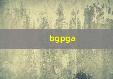 bgpga