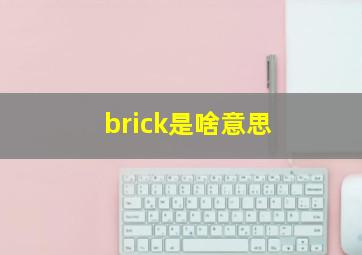 brick是啥意思