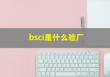 bsci是什么验厂