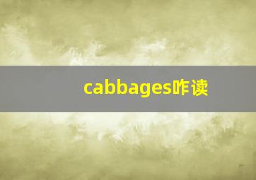 cabbages咋读