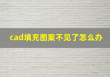 cad填充图案不见了怎么办