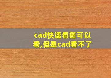 cad快速看图可以看,但是cad看不了