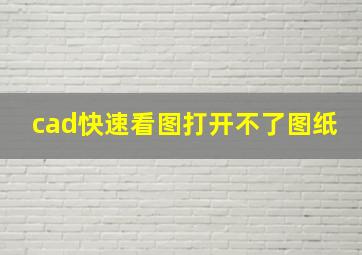 cad快速看图打开不了图纸