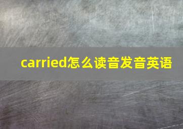 carried怎么读音发音英语