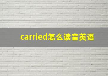 carried怎么读音英语