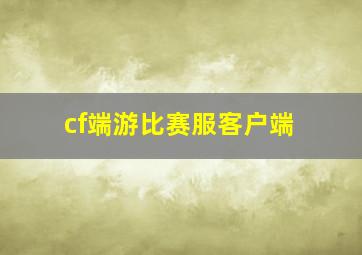 cf端游比赛服客户端