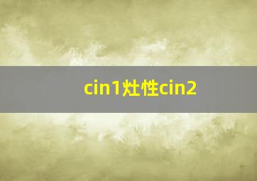 cin1灶性cin2