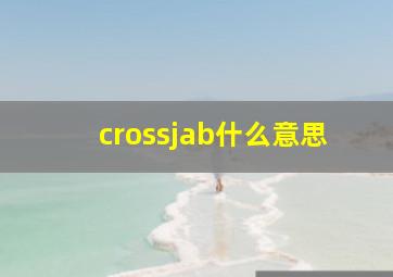 crossjab什么意思